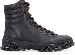 Diamond x Hike/F - Leather ankle boots-1